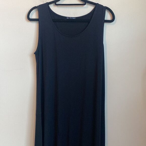 Eileen Fisher Black Maci Dress M - Picture 2 of 6